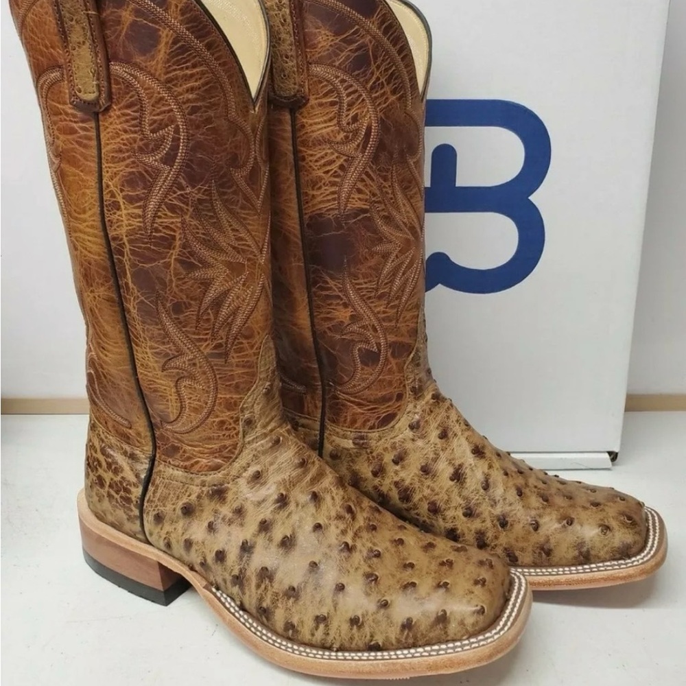 Anderson bean full quill ostrich boots